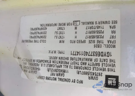 2004 Cadillac Srx Standard z USA, uszkodzony, nr VIN 1GYDE637740114771